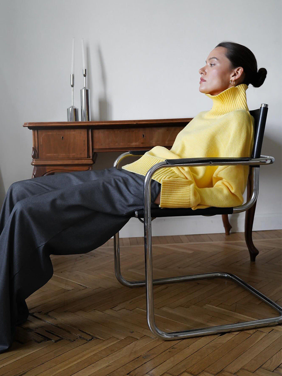 Oversized Wool Turtleneck Sweater