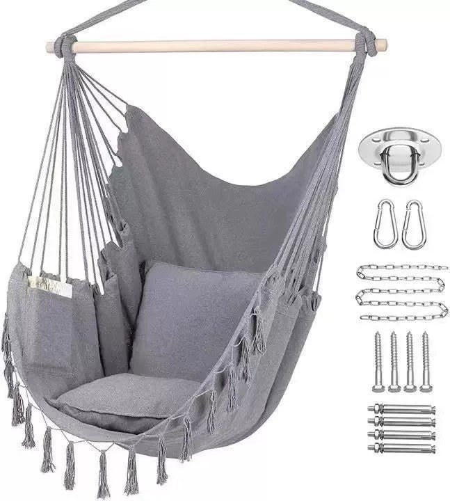 Nordic Style Swinging Hammock Chair, Outdoor/Indoor