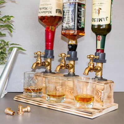 Wooden Liquor Dispenser