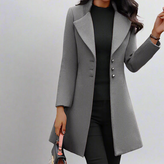 Wool-Blend Slim-Fit Coat
