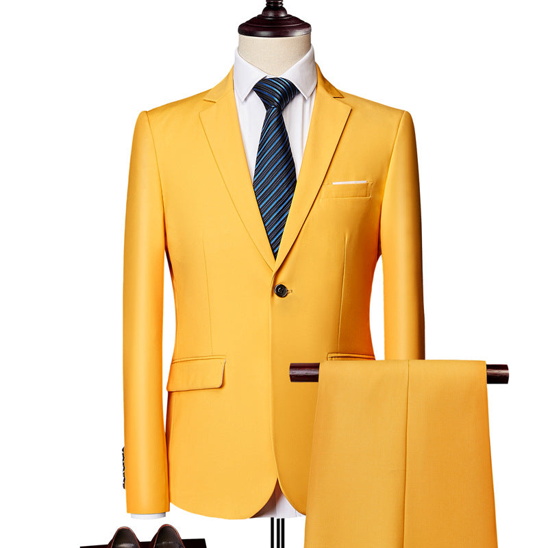 Men's Two-piece Business Casual Suit