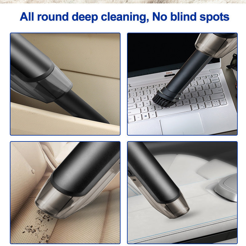 13KPa High-Suction Portable USB Cordless Car Vacuum Cleaner for Dry and Wet Cleaning