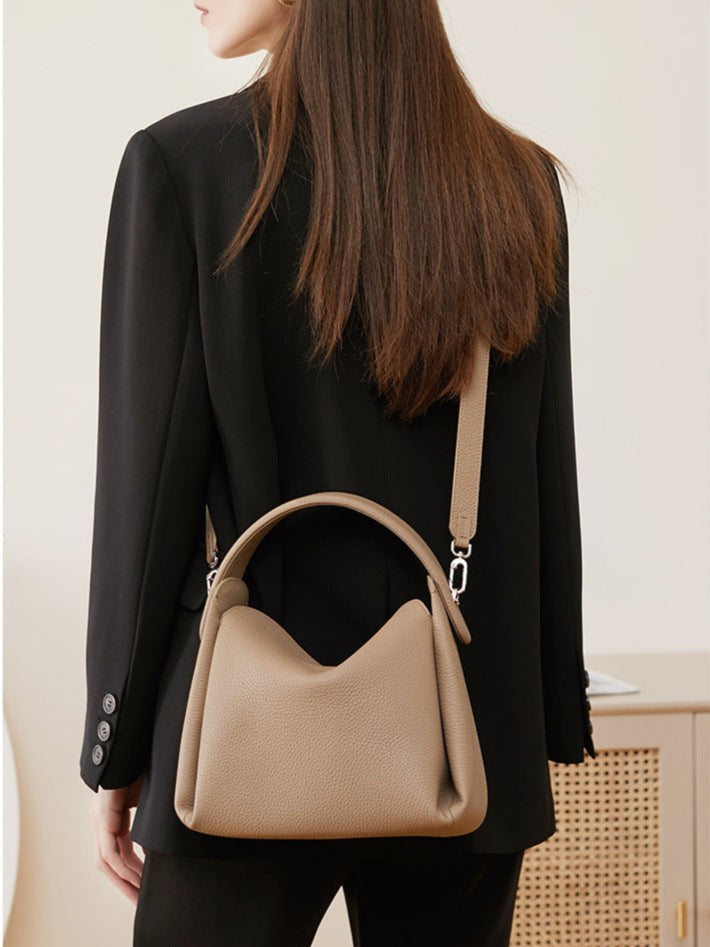 Convertible Hobo Handbag – Genuine Cowhide Leather