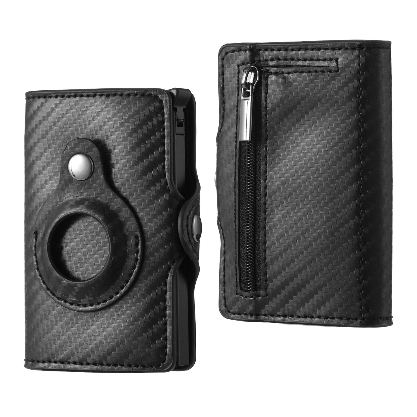 Leather Pop-Up Wallet with Apple AirTag Holder