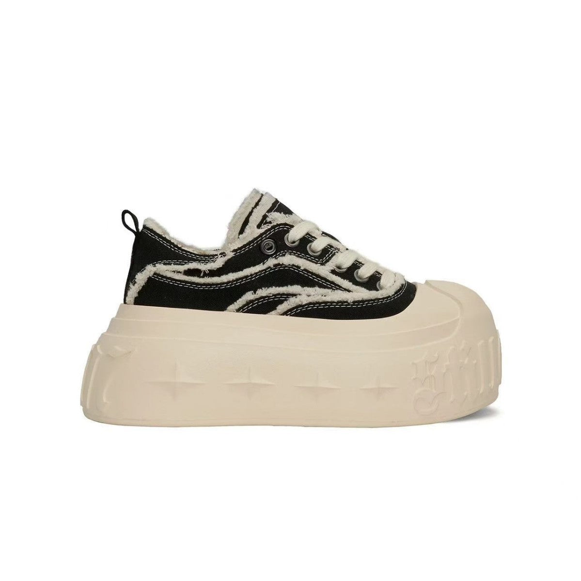 Gothic Canvas Platform Sneakers