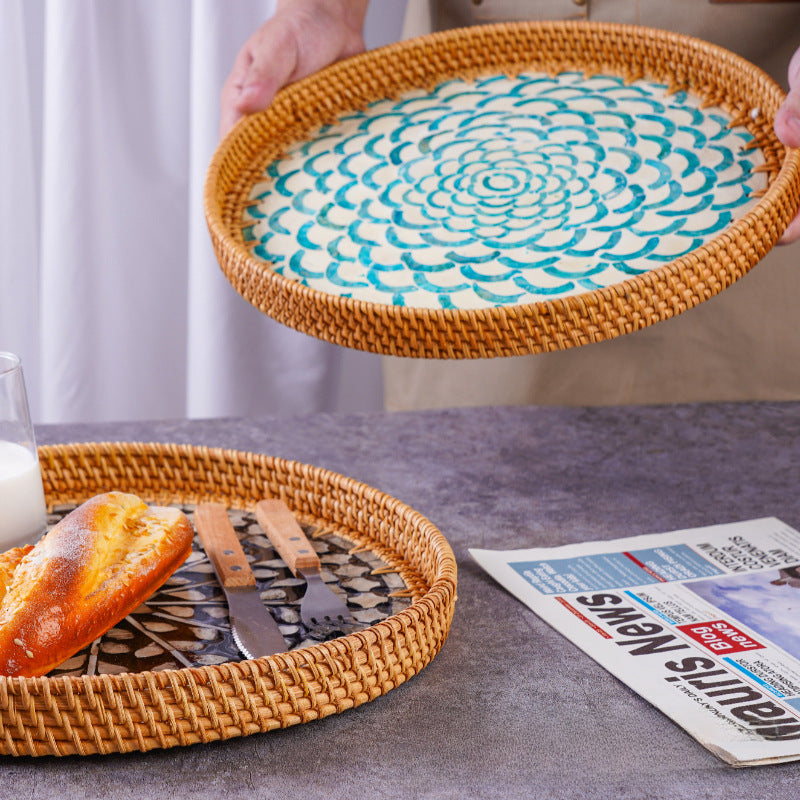 Handmade Rattan Service/Storage Tray