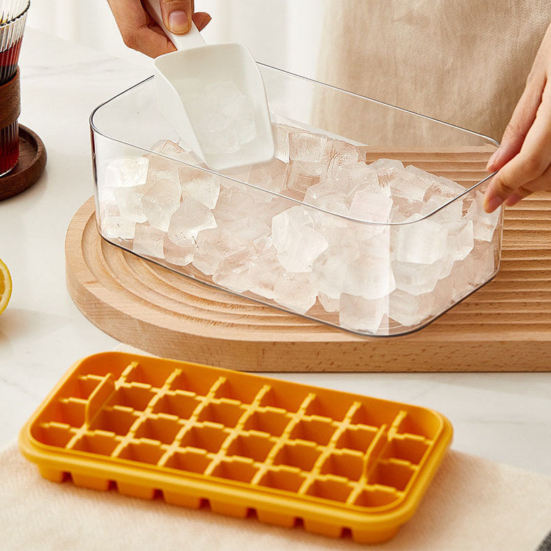 64 Grid 2-Layer Press Type Silicone Ice Tray