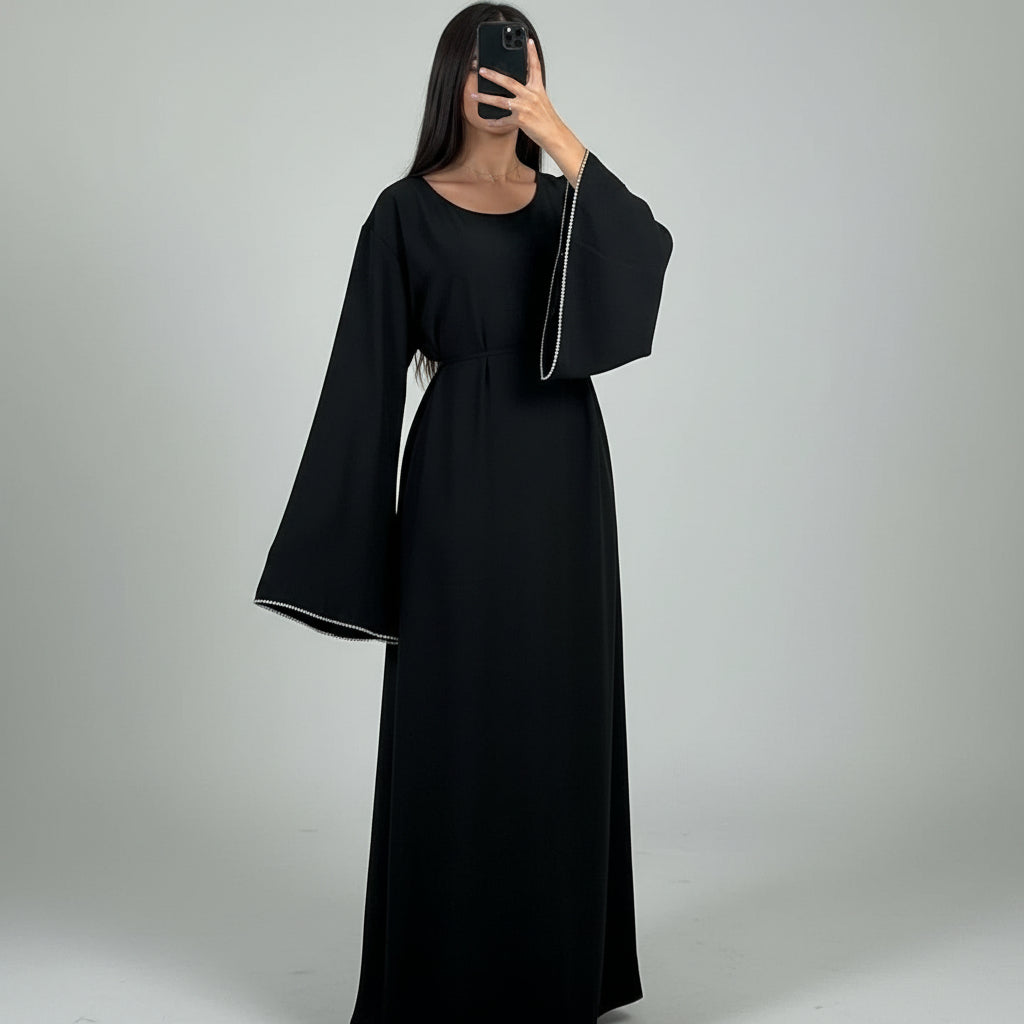 Loose Cuff Chain Abaya