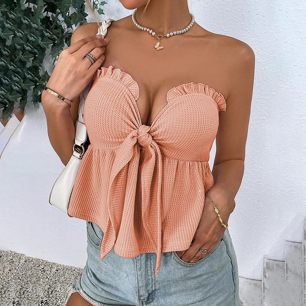 Front Tie Tube Top