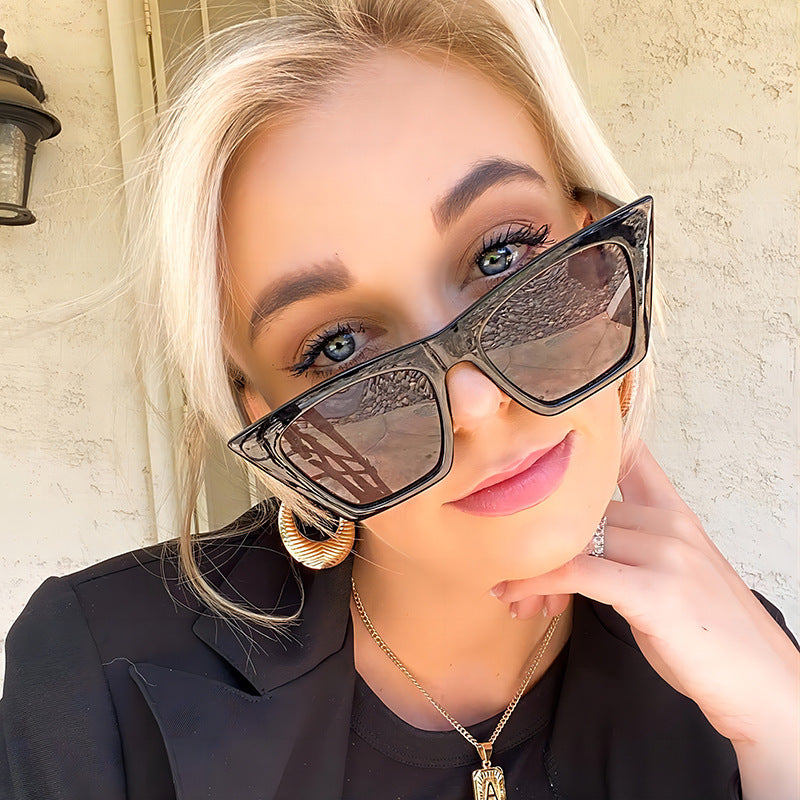 Cat-Eye Oversized Sunglasses