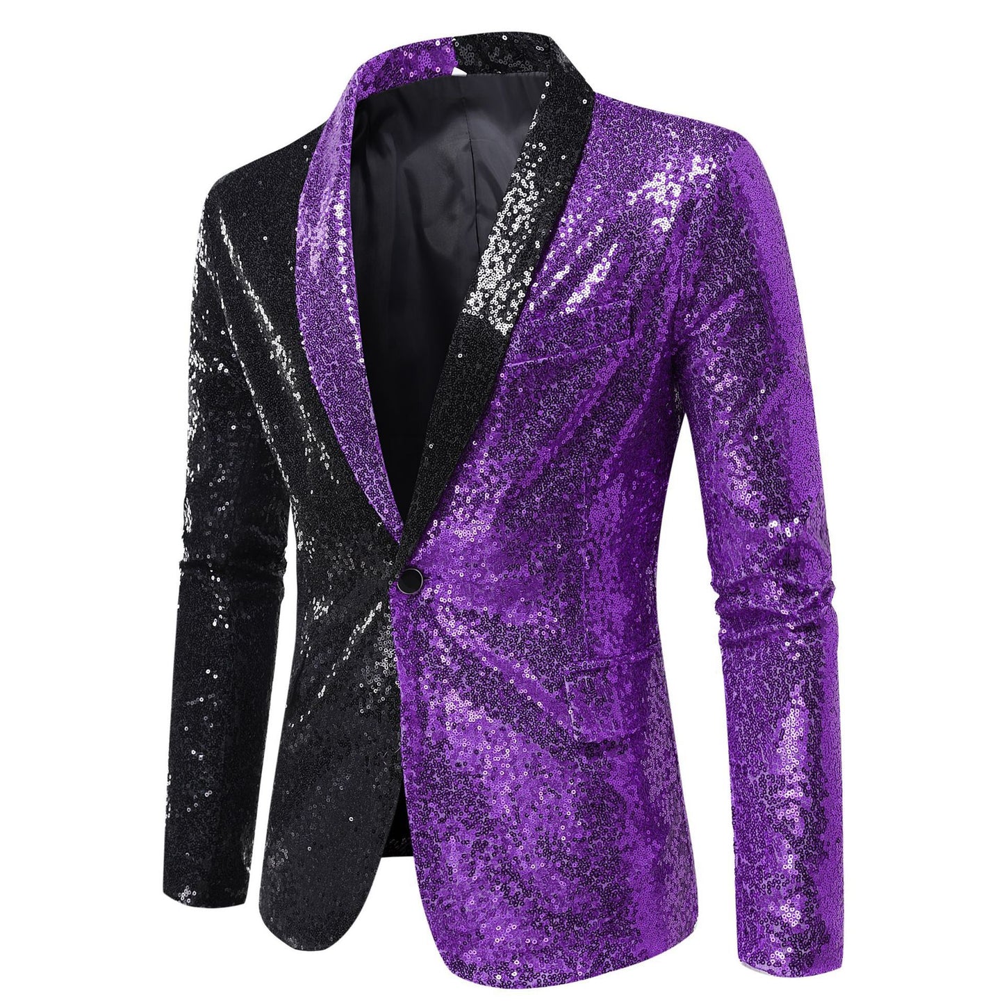 Men's Slim Fit Sequin Blazer