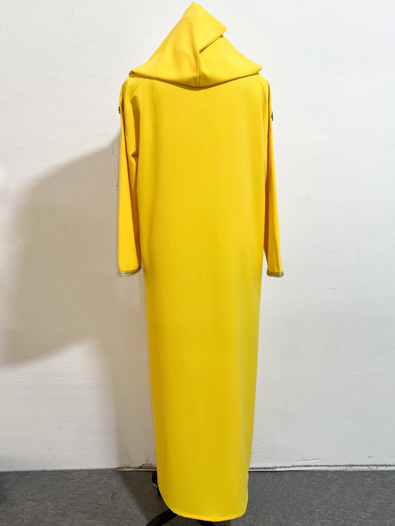 Beaded Hooded Moroccan Djellaba Robe