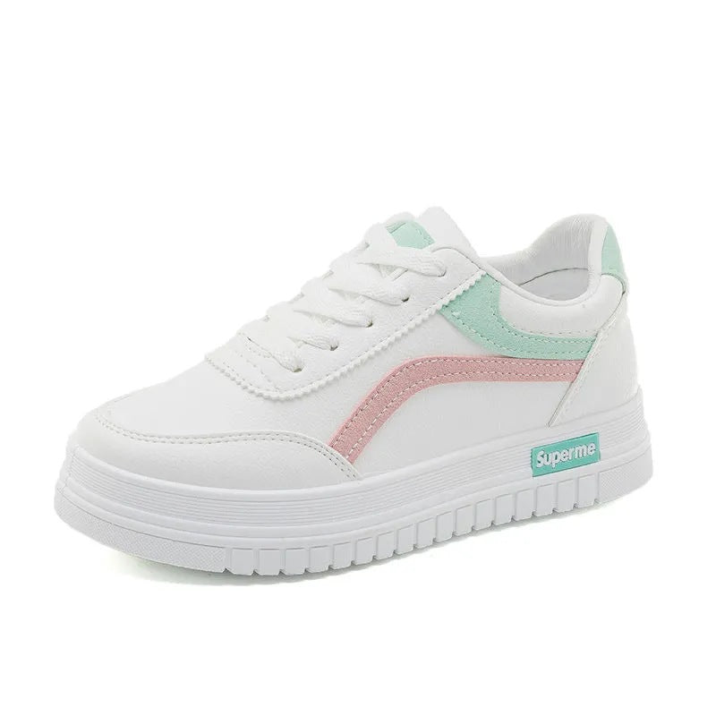 PU Leather Platform Sneakers