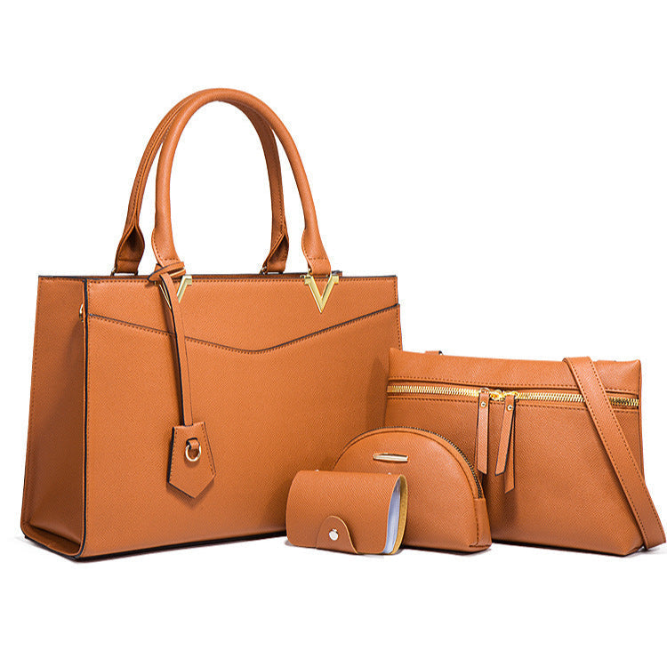 4-Piece PU Leather Handbag Set