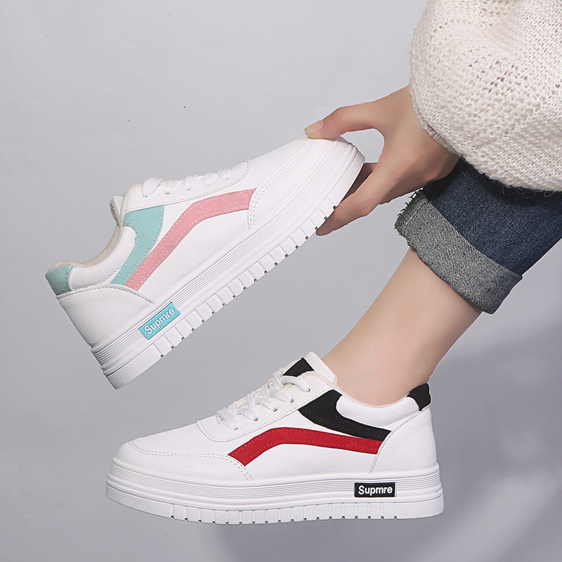 PU Leather Platform Sneakers