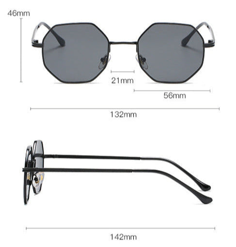 Retro Octagonal Unisex Sunglasses