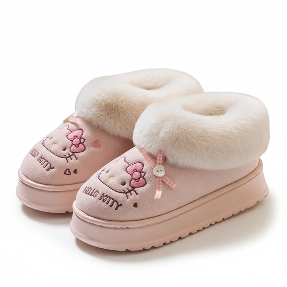 Hello Kitty Plush-Lined  Ankle Boots