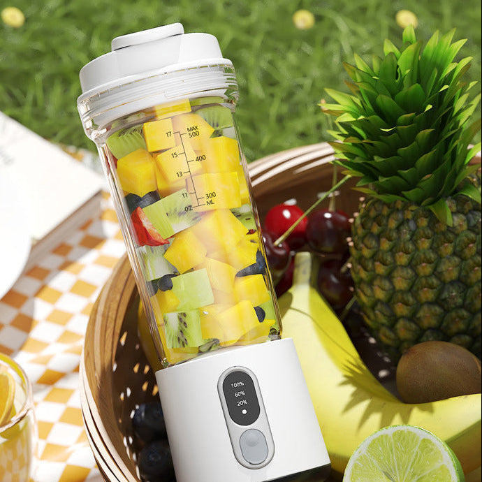 500ml Portable Electric Juicer Blender, Smoothie Mixer – USB Rechargeable