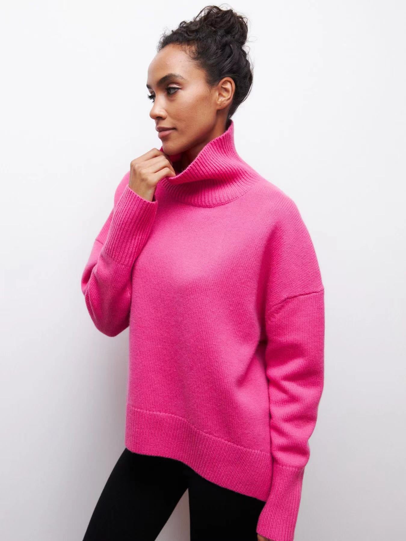 Oversized Wool Turtleneck Sweater