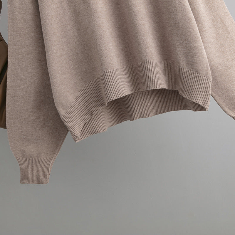 Oversized Wool Turtleneck Sweater