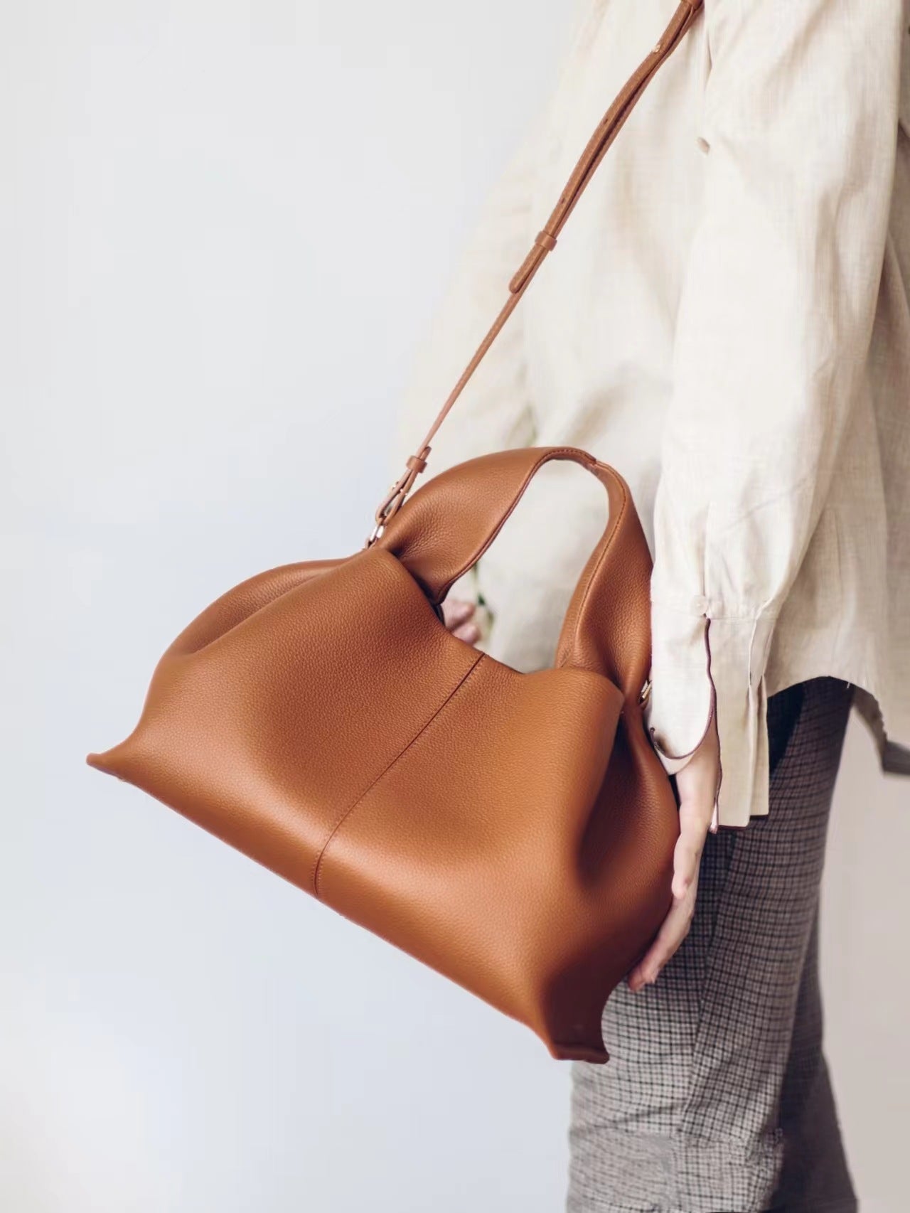 Polène Numéro Neuf Mini Handbag – Genuine Cowhide Leather