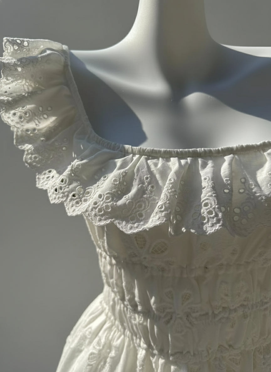 Eyelet Embroidered Maxi Dress