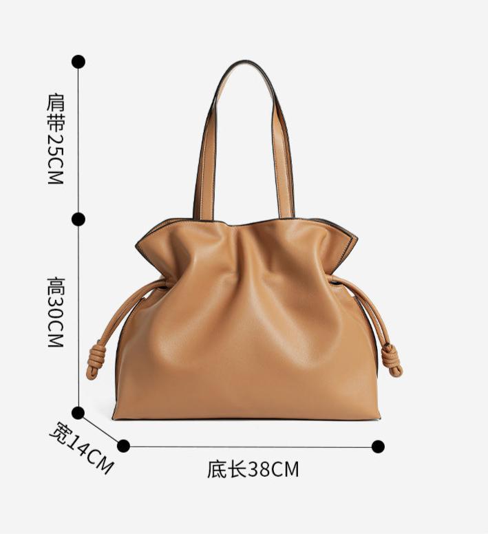 Genuine Cowhide Leather Tote Bag