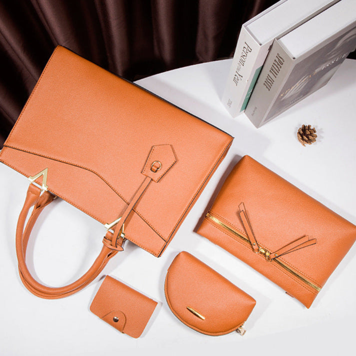 4-Piece PU Leather Handbag Set