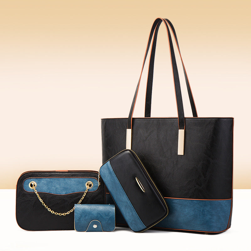 4-Piece Leather Handbag Set