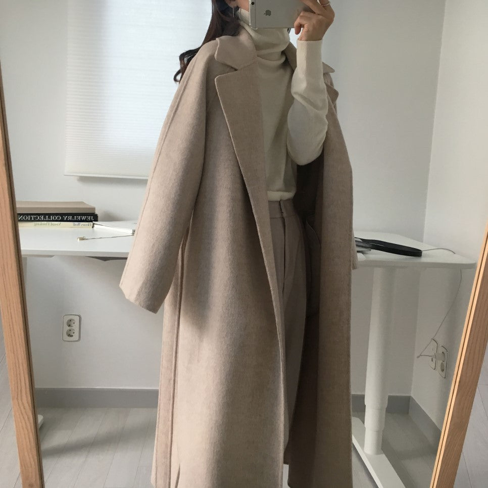 Wool Oversized Wrap Coat