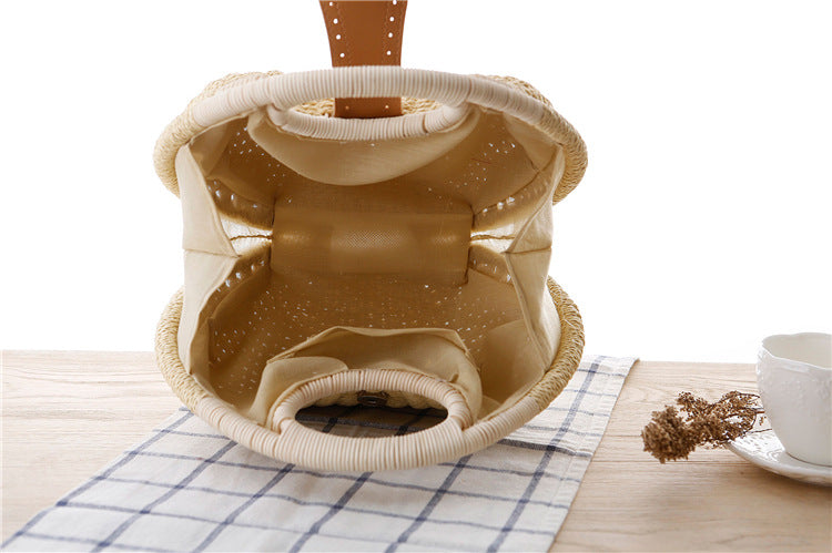 Rattan Shell Woven Handbag