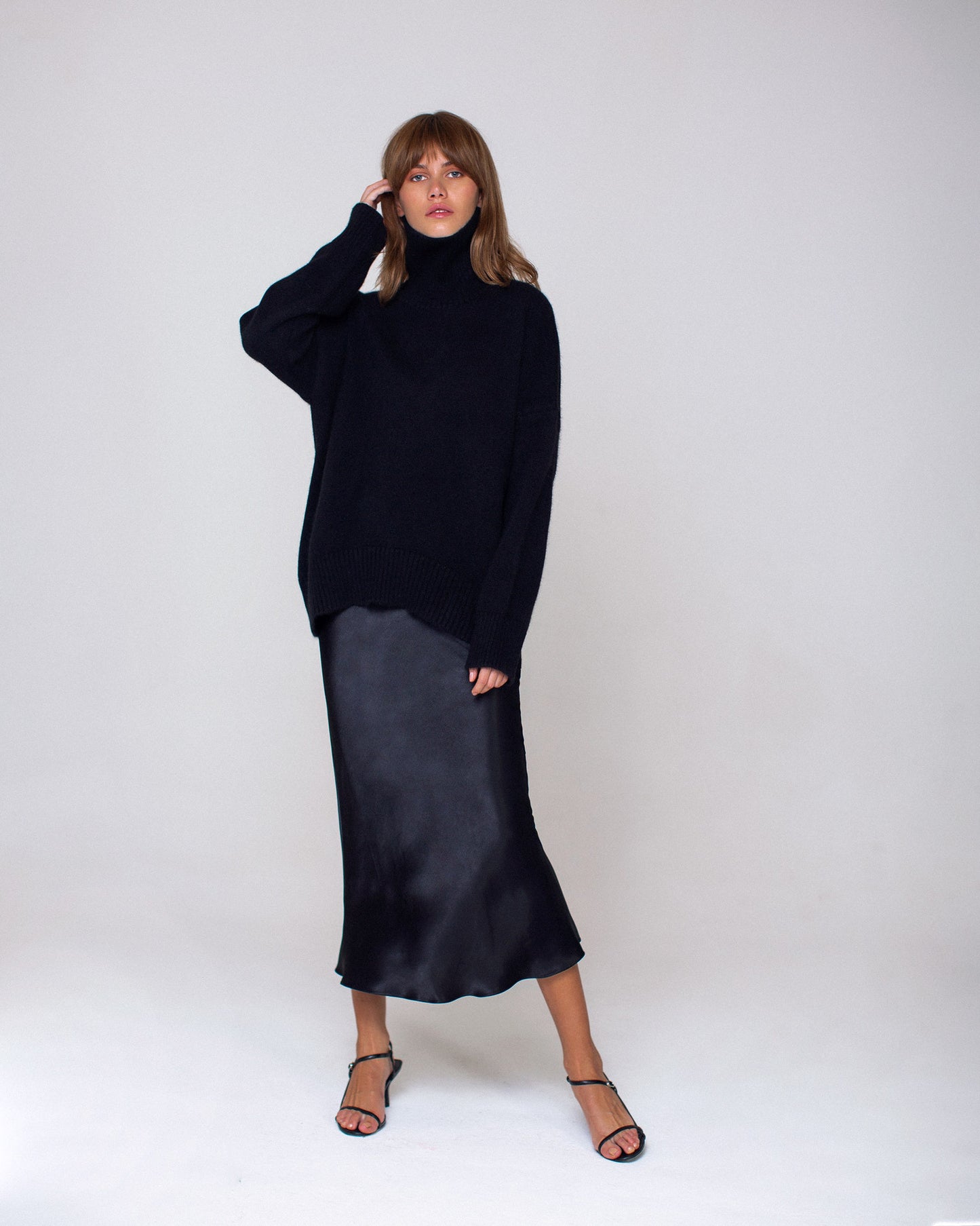 Oversized Wool Turtleneck Sweater