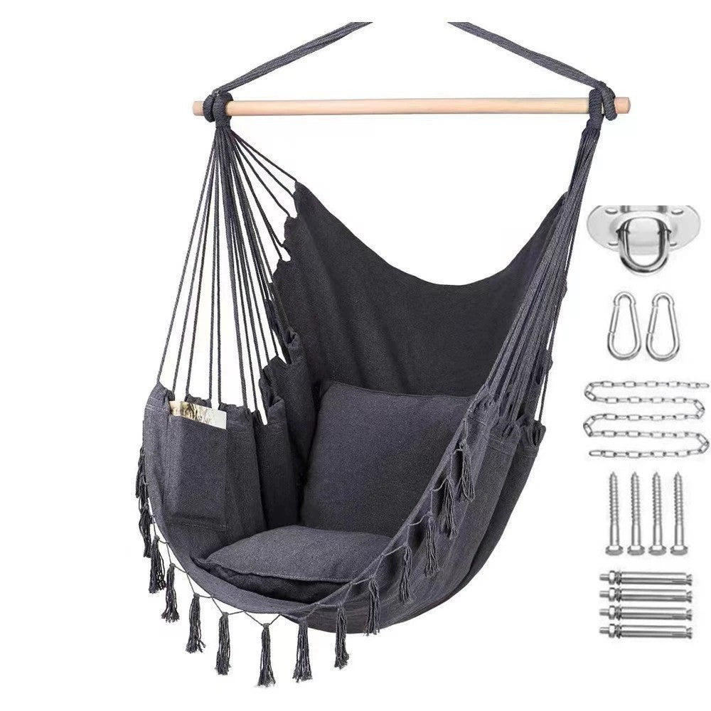 Nordic Style Swinging Hammock Chair, Outdoor/Indoor