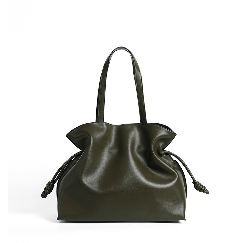 Genuine Cowhide Leather Tote Bag