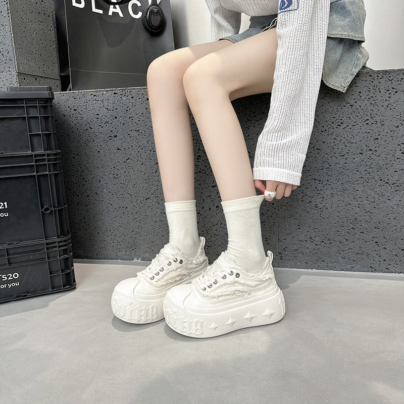 Gothic Canvas Platform Sneakers