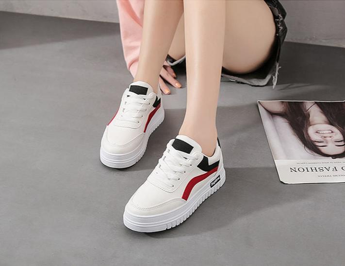 PU Leather Platform Sneakers