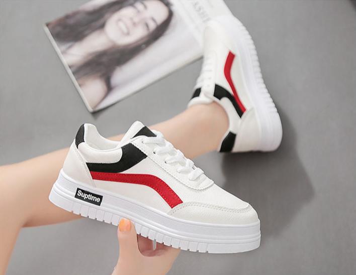 PU Leather Platform Sneakers