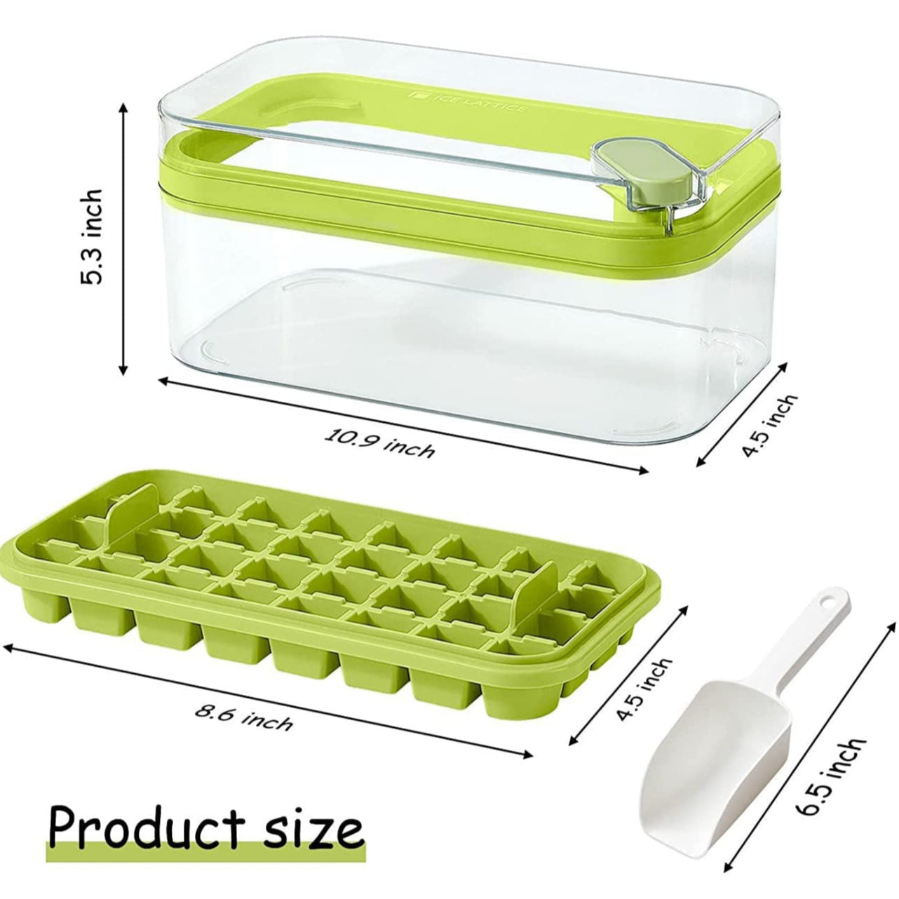 64 Grid 2-Layer Press Type Silicone Ice Tray