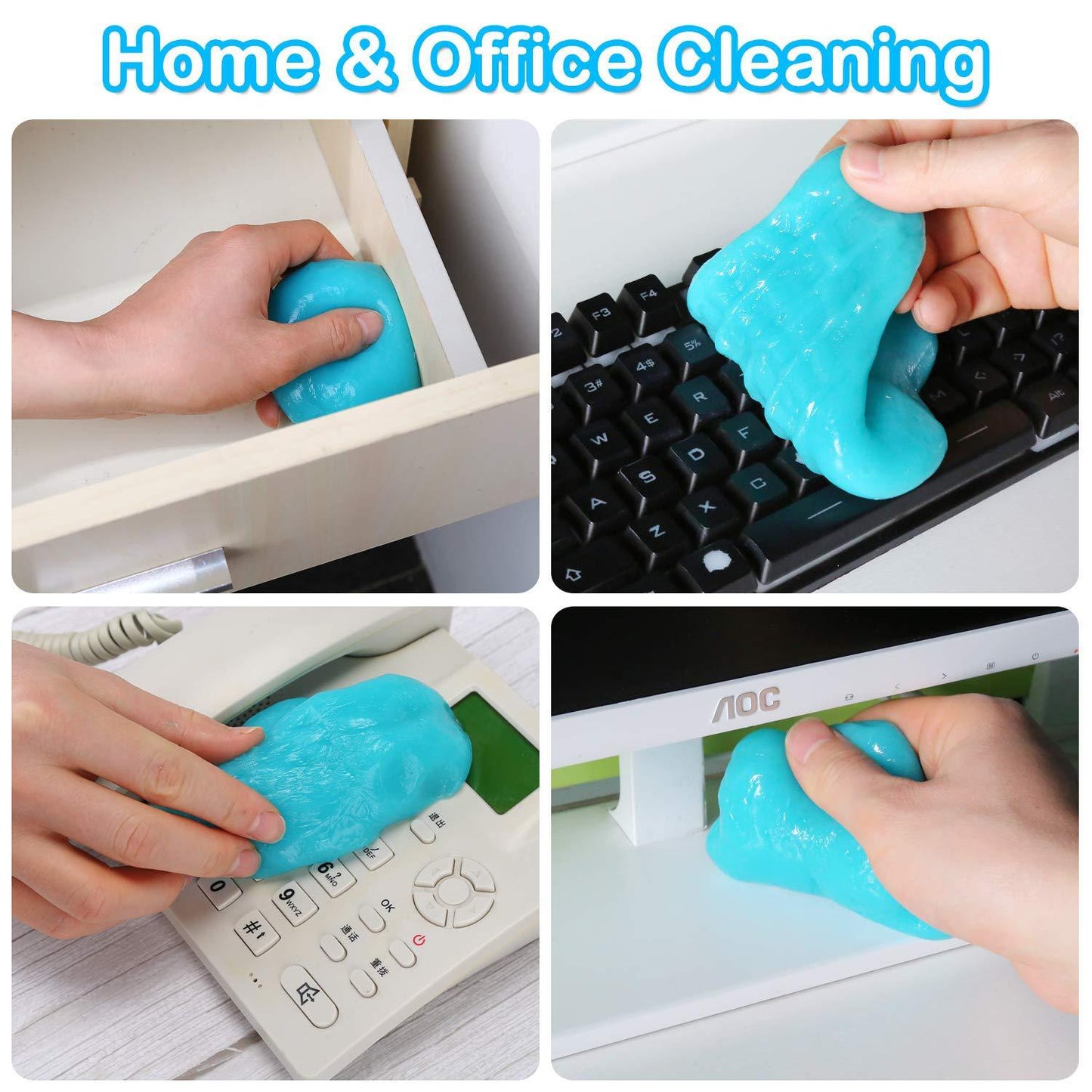 Multi-Purpose Gel Cleaning Putty for Cars, Home, Office, Keyboards, Laptops, Furniture