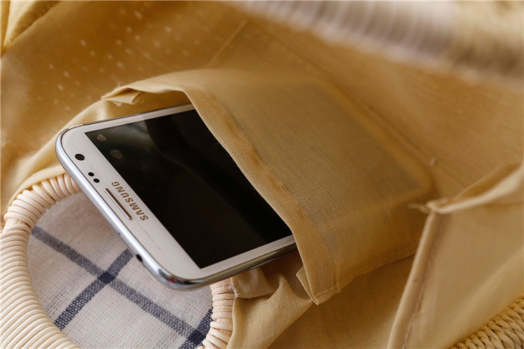 Rattan Shell Woven Handbag