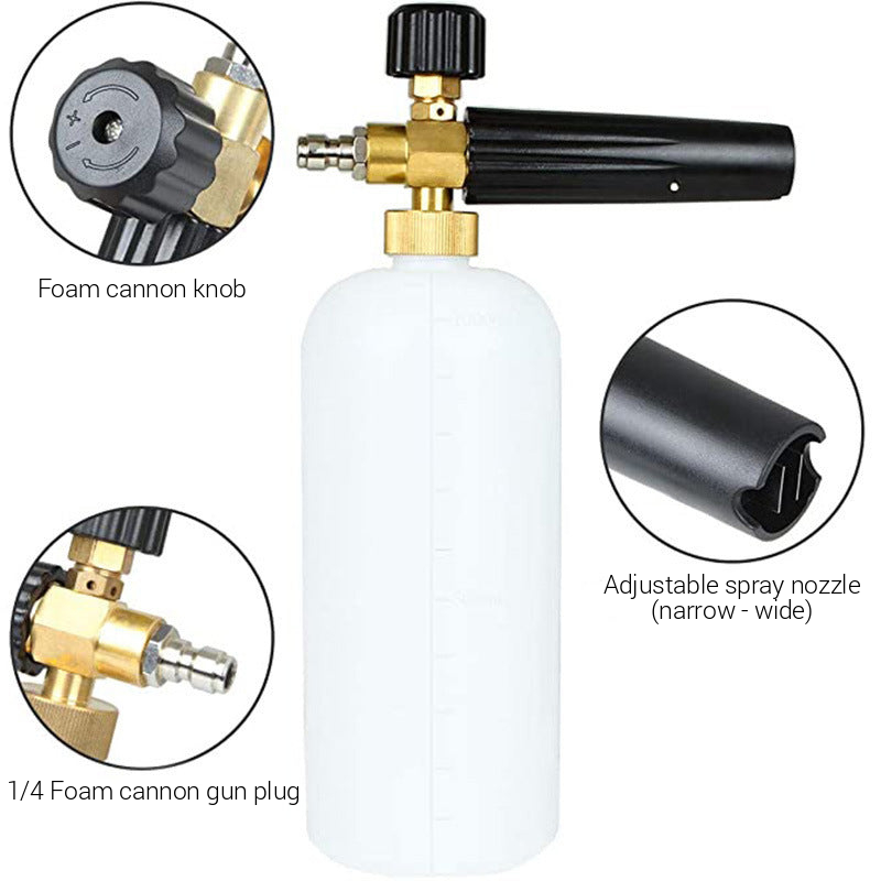 3,000 PSI High-Pressure Washer Gun Kit with Foam Cannon –  1/4-inch Quick Connect