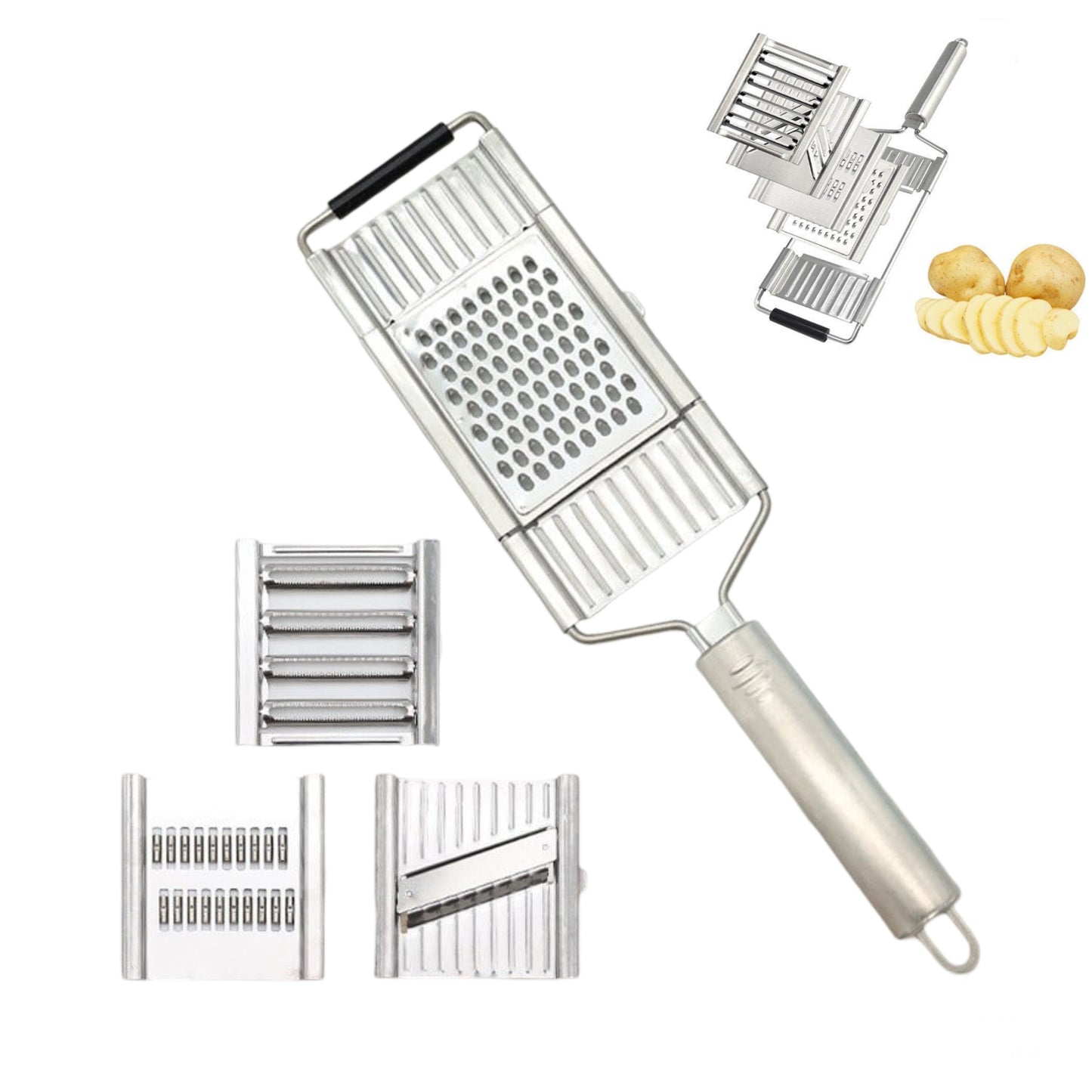 Multifunction Stainless Steel Vegetable Grater Cutter Slicer