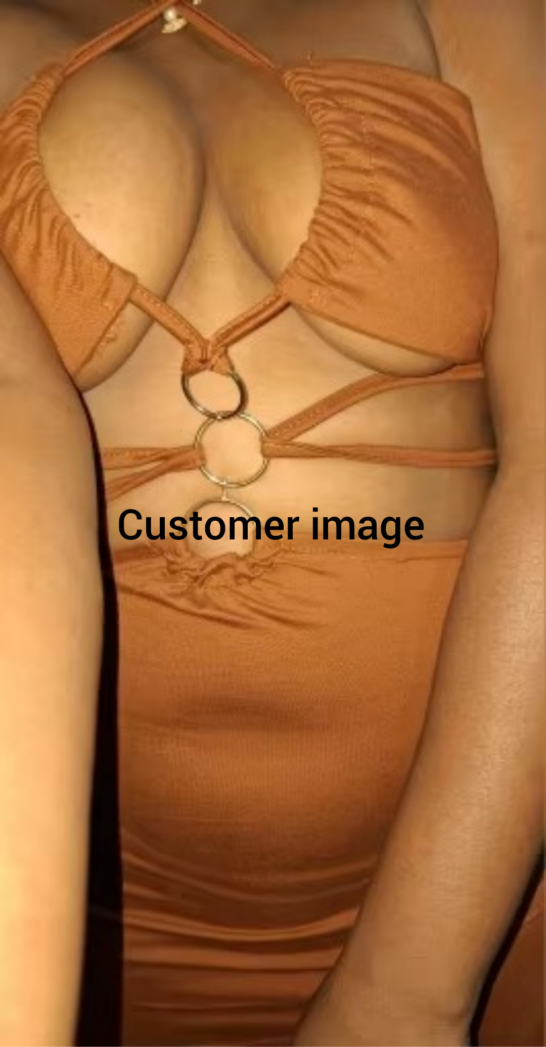 Thigh-High Slit Halter Cut-Out Maxi Dress