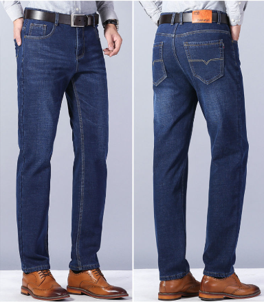 Men's Fleece-Lined Stretch Slim-Fit Jeans