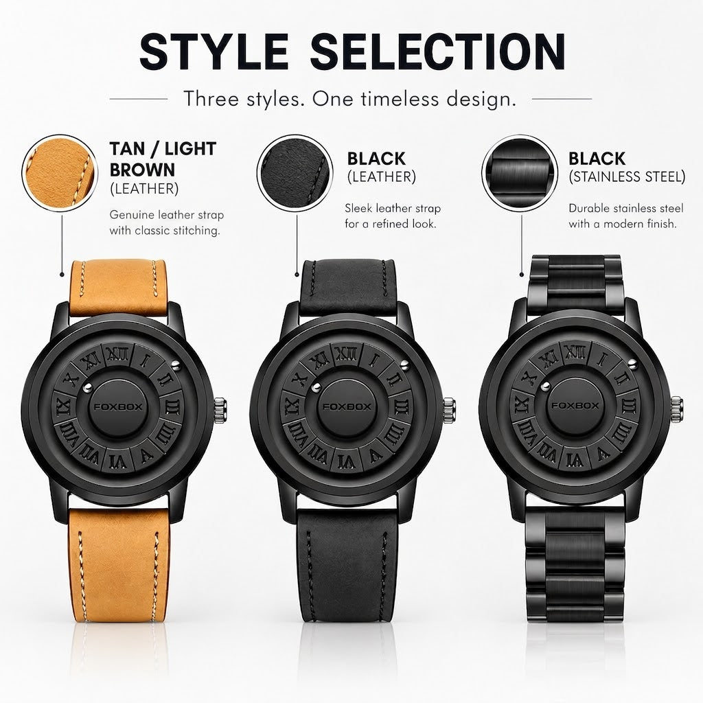 FOXBOX Magnetic Ball Quartz Watch