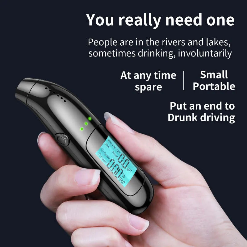 High-Precision Portable Breathalyzer, Alcohol Tester