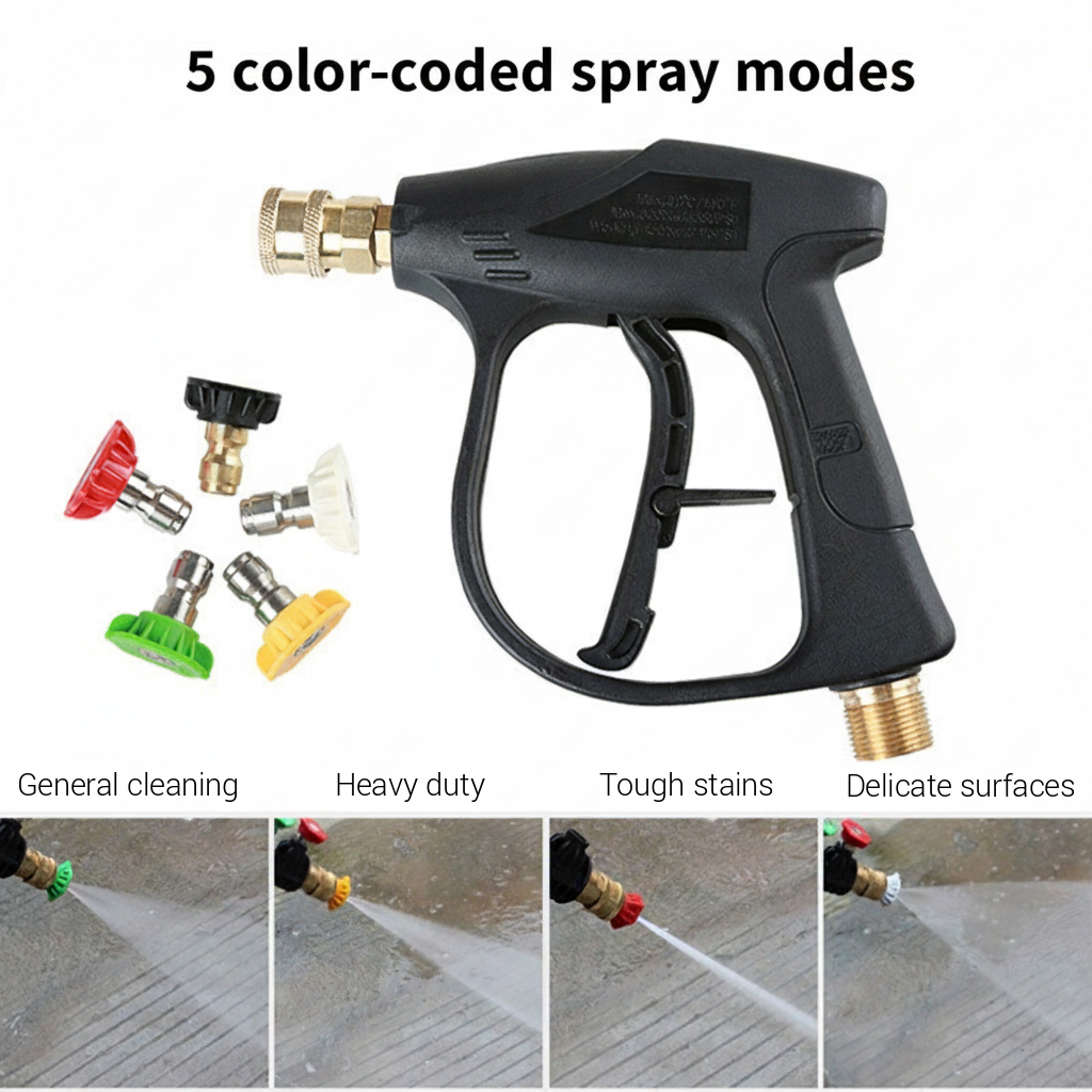 3,000 PSI High-Pressure Washer Gun Kit with Foam Cannon –  1/4-inch Quick Connect