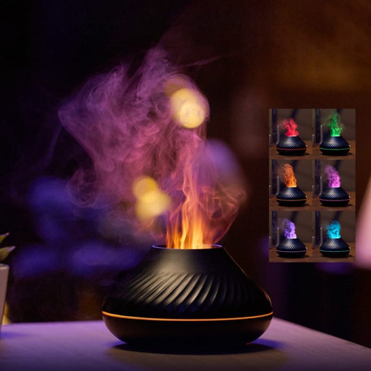 Volcanic Flame Aroma Diffuser, Air Humidifier