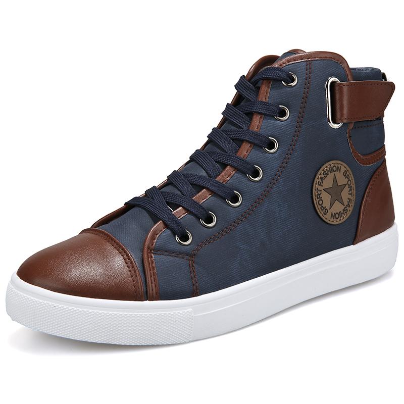 Men's High-Top Canvas Sneakers