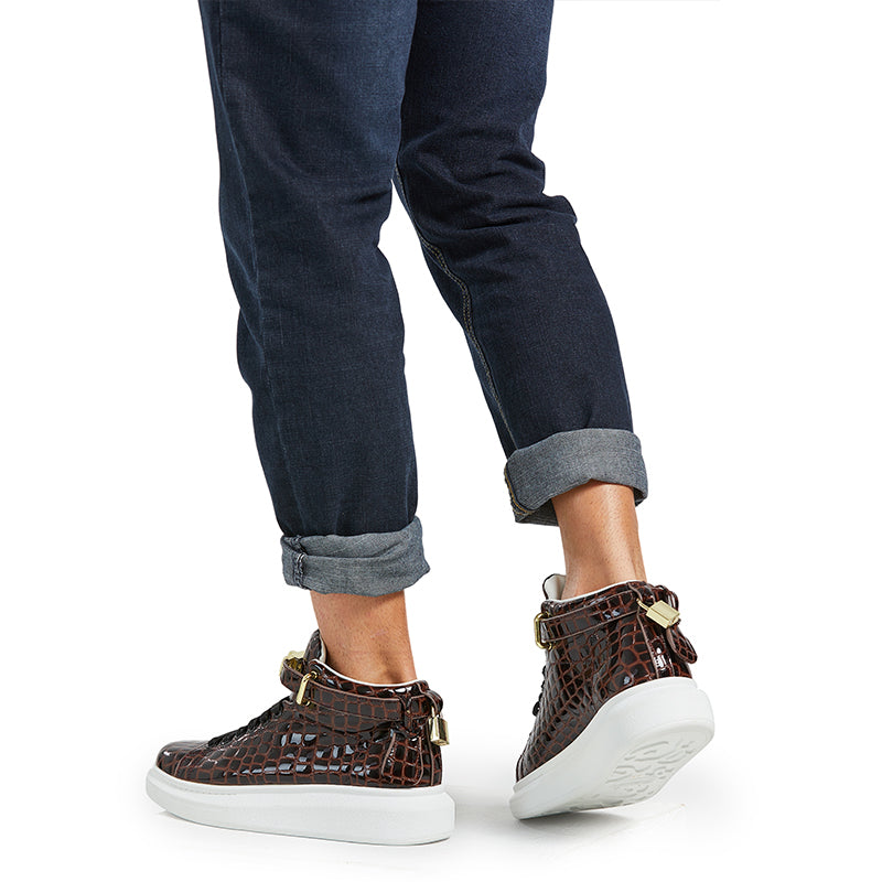 Sovereign High-Top – Glossy Coffee